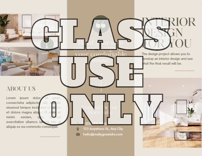 Show details for TEST Brochure - Class Use Only