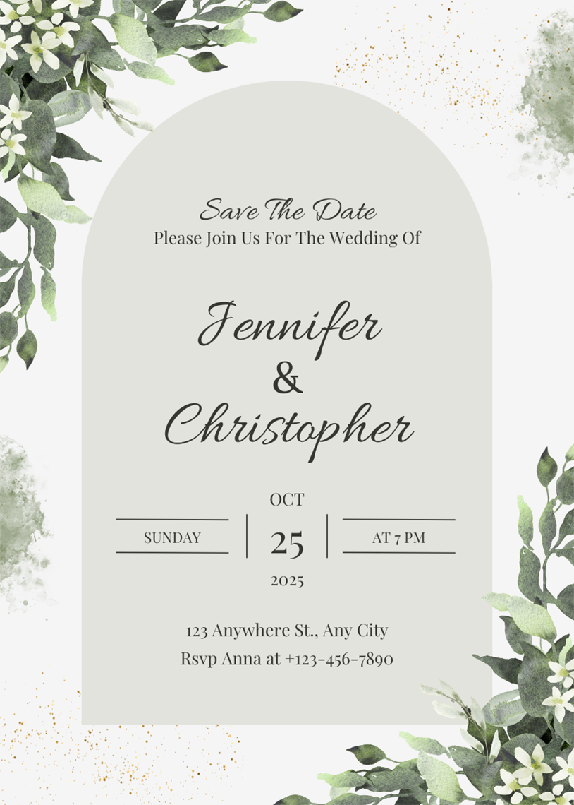 Show details for Flat Card/Invite